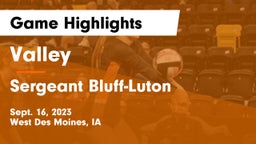 Valley  vs Sergeant Bluff-Luton  Game Highlights - Sept. 16, 2023