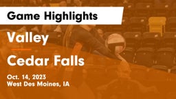 Valley  vs Cedar Falls  Game Highlights - Oct. 14, 2023