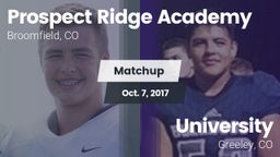 Matchup: Prospect Ridge vs. University  2017