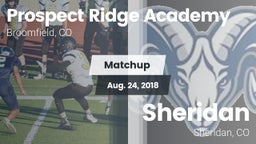 Matchup: Prospect Ridge vs. Sheridan  2018