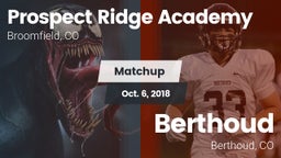 Matchup: Prospect Ridge vs. Berthoud  2018