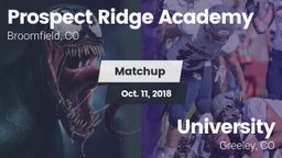 Matchup: Prospect Ridge vs. University  2018