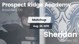 Matchup: Prospect Ridge vs. Sheridan  2019