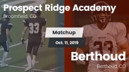 Matchup: Prospect Ridge vs. Berthoud  2019