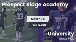 Matchup: Prospect Ridge vs. University  2019
