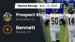 Recap: Prospect Ridge Academy vs. Bennett  2020