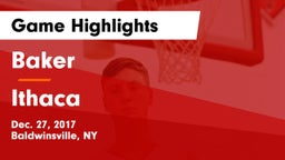 Baker  vs Ithaca  Game Highlights - Dec. 27, 2017