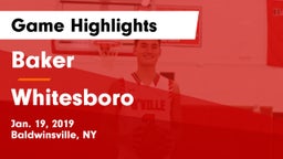 Baker  vs Whitesboro  Game Highlights - Jan. 19, 2019