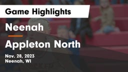 Neenah  vs Appleton North  Game Highlights - Nov. 28, 2023