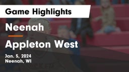 Neenah  vs Appleton West  Game Highlights - Jan. 5, 2024