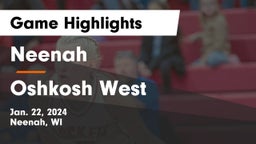 Neenah  vs Oshkosh West  Game Highlights - Jan. 22, 2024