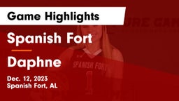 Spanish Fort  vs Daphne  Game Highlights - Dec. 12, 2023