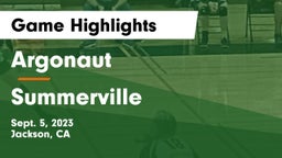 Argonaut  vs Summerville  Game Highlights - Sept. 5, 2023