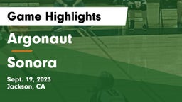 Argonaut  vs Sonora  Game Highlights - Sept. 19, 2023