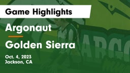 Argonaut  vs Golden Sierra Game Highlights - Oct. 4, 2023