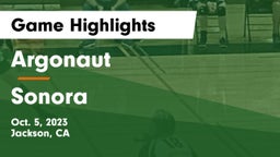 Argonaut  vs Sonora  Game Highlights - Oct. 5, 2023