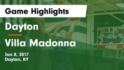 Dayton  vs Villa Madonna  Game Highlights - Jan 8, 2017