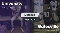 Matchup: University High vs. Gatesville  2017