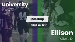 Matchup: University High vs. Ellison  2017