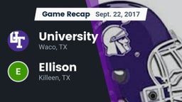 Recap: University  vs. Ellison  2017