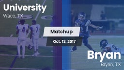 Matchup: University High vs. Bryan  2017