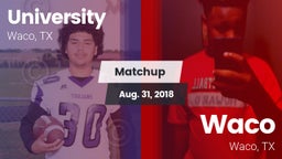 Matchup: University High vs. Waco  2018