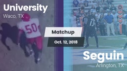 Matchup: University High vs. Seguin  2018