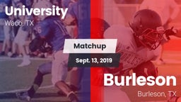 Matchup: University High vs. Burleson  2019