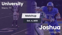 Matchup: University High vs. Joshua  2019