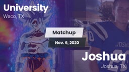 Matchup: University High vs. Joshua  2020