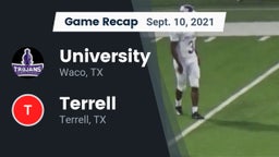 Recap: University  vs. Terrell  2021