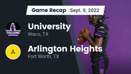 Recap: University  vs. Arlington Heights  2022