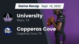 Recap: University  vs. Copperas Cove  2022