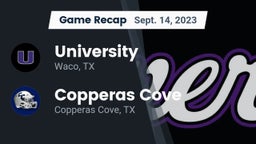 Recap: University  vs. Copperas Cove  2023