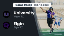 Recap: University  vs. Elgin  2023