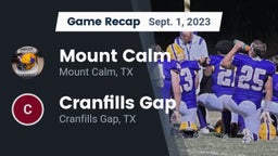 Recap: Mount Calm  vs. Cranfills Gap  2023