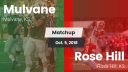 Matchup: Mulvane  vs. Rose Hill  2018