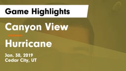 Canyon View  vs Hurricane  Game Highlights - Jan. 30, 2019