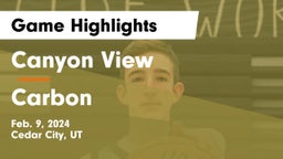 Canyon View  vs Carbon  Game Highlights - Feb. 9, 2024