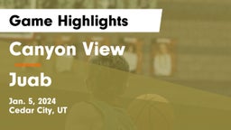 Canyon View  vs Juab  Game Highlights - Jan. 5, 2024