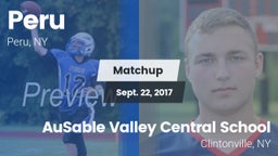 Matchup: Peru  vs. AuSable Valley Central School 2017