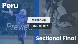 Matchup: Peru  vs. Sectional Final 2017