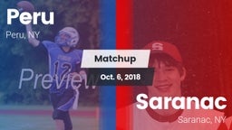 Matchup: Peru  vs. Saranac  2018