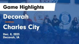 Decorah  vs Charles City  Game Highlights - Dec. 8, 2023