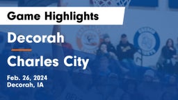 Decorah  vs Charles City  Game Highlights - Feb. 26, 2024