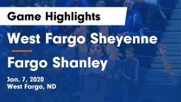 West Fargo Sheyenne  vs Fargo Shanley  Game Highlights - Jan. 7, 2020