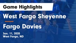 West Fargo Sheyenne  vs Fargo Davies  Game Highlights - Jan. 11, 2020