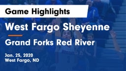 West Fargo Sheyenne  vs Grand Forks Red River  Game Highlights - Jan. 25, 2020