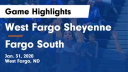 West Fargo Sheyenne  vs Fargo South  Game Highlights - Jan. 31, 2020