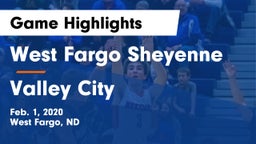West Fargo Sheyenne  vs Valley City  Game Highlights - Feb. 1, 2020